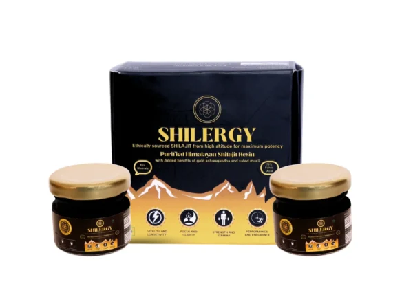 Golden Wellness Blend: Shilajit, Swarna Bhasma, Ashwagandha, and Safed Musli for Energy, Immunity, and Cognitive Support